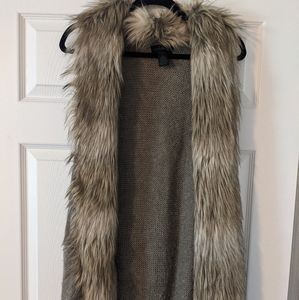 M/L Steve Madden Faux Fur Vest